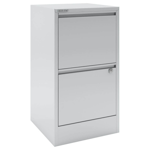 5020073743982 - Bisley Home Hängeregistraturschrank Home 2 Schubladen Lichtgrau 413 x 400 x 672 mm