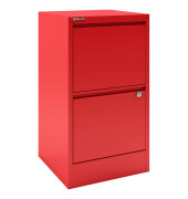H&auml;ngeregistraturschrank HF2670 Home Filer, kardinalrot, 2 Schubladen, 1-bahnig