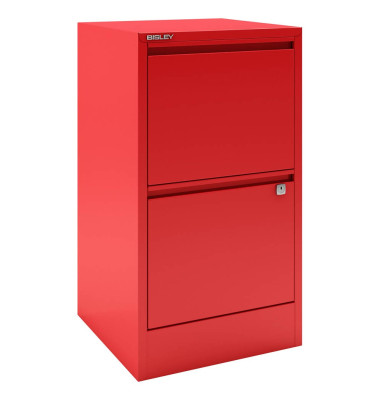 BISLEY Home Hängeregistraturschrank rot 2 Schubladen