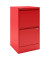 H&auml;ngeregistraturschrank HF2670 Home Filer, kardinalrot, 2 Schubladen, 1-bahnig