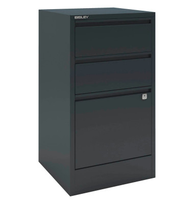 H&auml;ngeregistraturschrank HF3634 Home Filer, anthrazit, 3 Schubladen, 1-bahnig