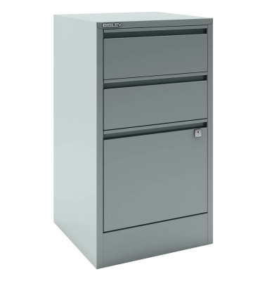 H&auml;ngeregistraturschrank HF3355 Home Filer, silber, 3 Schubladen, 1-bahnig