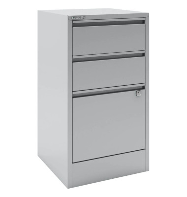 H&auml;ngeregistraturschrank HF3645 Home Filer, lichtgrau, 3 Schubladen, 1-bahnig