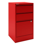 BISLEY Home Hängeregistraturschrank rot 3 Schubladen