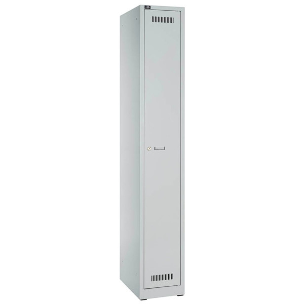 Bisley Schließfachschrank Light GL03S1245, Metall, 1 Abteil mit 3 Fächern, abschließbar, 30x185cm (BxH), lichtgrau 8595167404126 Bisley