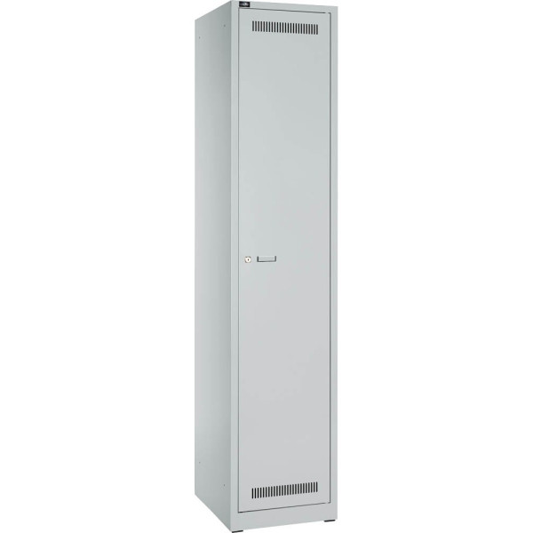 Bisley Schließfachschrank Light GL04S1245, Metall, 1 Abteil mit 3 Fächern, abschließbar, 30x185cm (BxH), lichtgrau 8595167404133 Bisley