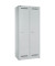 Spind Light GL08D1245, Metall, 2 Abteile mit 2 Fächern, abschließbar, 80x185cm (BxH), lichtgrau