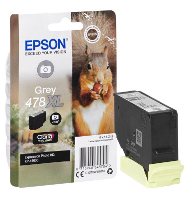 Druckerpatrone 478XL/T04F64 C13T04F64010 (478XL), grau, ca. 200 Seiten