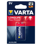 Batterie LONGLIFE Max Power, 9V-Block / E-Block / 6LR61, 9 Volt