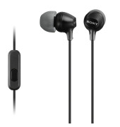 Kopfhörer Sony MDR-EX15AP In Ear Headset Schwarz