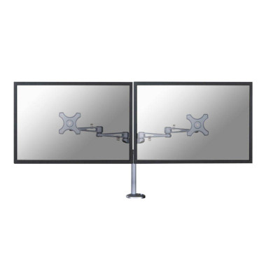 2fach Monitor-Tischhalterung 25,4 cm (10") - 68,6 cm (27") Neigbar+Schwenkbar, Rotierbar NewStar Products FPMA-