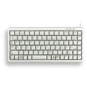 PC-Tastatur G84-4100LCMDE-0, mit Kabel (USB-PS2), klein, mechanische Tasten, weiß