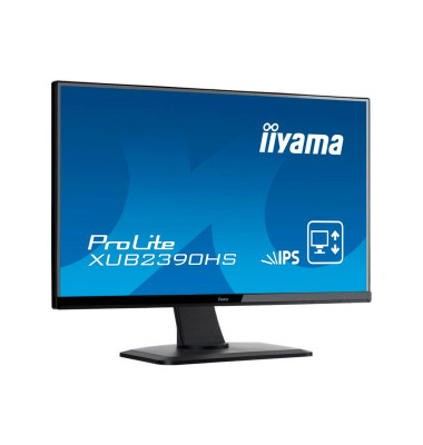 LED-Monitor 58.4 cm (23 Zoll) Iiyama XUB2390HS-B1 EEK A 1920 x 1080 Pixel Full HD 5 ms DVI, HDMI™, VGA