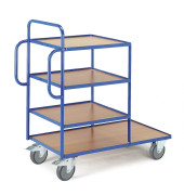 Beistellwagen  Stahl pulverbeschichtet Traglast (max.): 250 kg Enzianblau (RAL 5010) ROLLCART  AUG 30