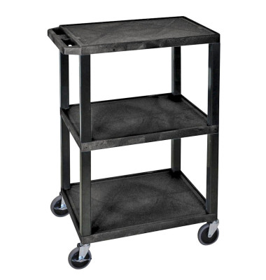Kunststoffwagen Polyethylen Traglast (max.): 150 kg Schwarz SEWT34S Kunststoffwagen Polyethylen Traglast (max.): 150 kg Schwarz SEWT34S
