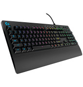 PC-Tastatur G213 PRODIGY 920-008087, mit Kabel (USB), f&uuml;r Gaming, mechanische Tasten, flach, beleuchtet, schwarz