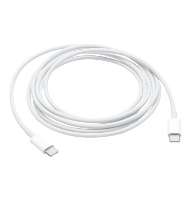 USB 2.0 Kabel [1x USB-C™ Stecker - 1x USB-C™ Stecker] 2 m Weiß  Apple