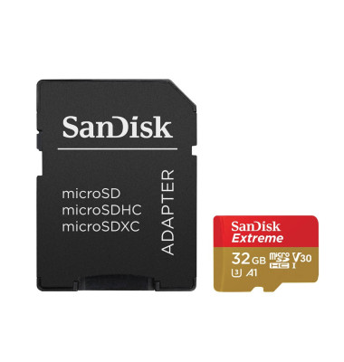 microSDHC-Karte 32 GB SanDisk Extreme® Mobile Class 10, UHS-I, UHS-Class 3, v30 Video Speed C