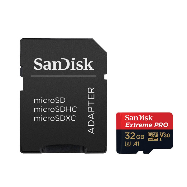 0619659155414 - Speicherkarte Extreme PRO SDSQXCG-032G-GN6MA Micro-SDHC mit SD-Adapter V30 bis 100 MB s 32 GB 0619659155414 Sandisk