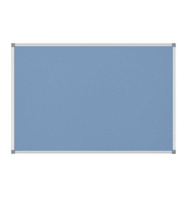 Pinnwand Standard 6443834, 90x60cm, Filz, Aluminiumrahmen, blau