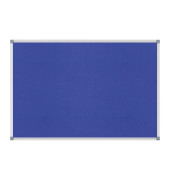 Pinnwand Standard 6443835, 90x60cm, Filz, Aluminiumrahmen, blau