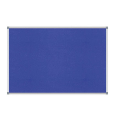 Pinnwand Standard 6444235, 120x90cm, Filz, Aluminiumrahmen, blau