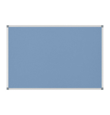 Pinnwand Standard 6445034, 180x90cm, Filz, Aluminiumrahmen, blau
