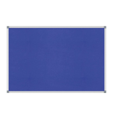 Pinnwand Standard 6445035, 180x90cm, Filz, Aluminiumrahmen, blau