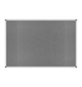 Pinnwand Standard 6445084, 180x90cm, Filz, Aluminiumrahmen, grau
