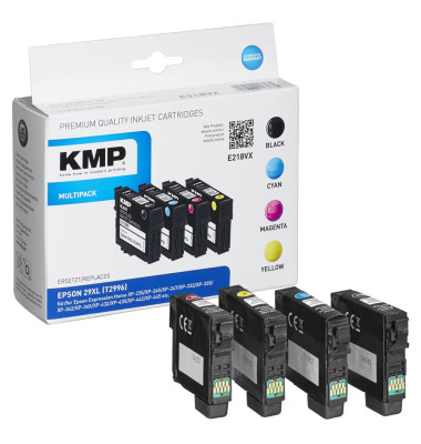 KMP  ersetzt Epson 29XL, T2996, T2991, T2992, T2993, T2994 Kompatibel  Schw