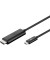 USB Anschlusskabel [1x USB 3.1 Stecker C - 1x HDMI-Stecker] 1.8 m Schwarz Goobay