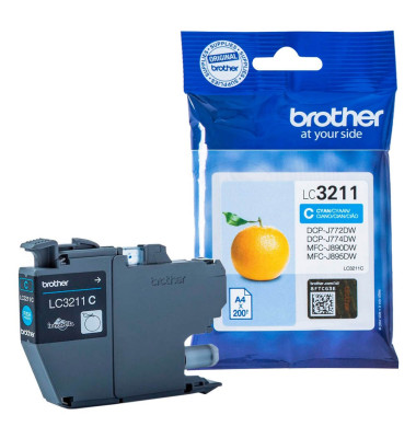 Brother Tinte LC-3211C Original  Cyan LC3211C