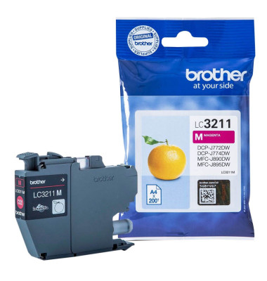 Druckerpatrone LC3211M (LC-3211M), magenta, ca. 200 Seiten
