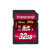 Speicherkarte TS32GSDHC10U1, SDHC, Class 10, bis 90 MB/s, 32 GB