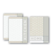 3 Dyckhoff Geschirrtücher Jacquard Kitchen braun
