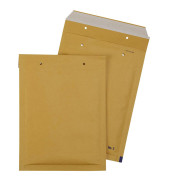 Luftpolstertaschen, 2FVAF200063, innen 150x215mm, haftklebend + Lochung für Klammer, braun