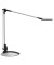 LED-Schreibtischlampe MAULoptimus, silber, mit Standfuß, dimmbar