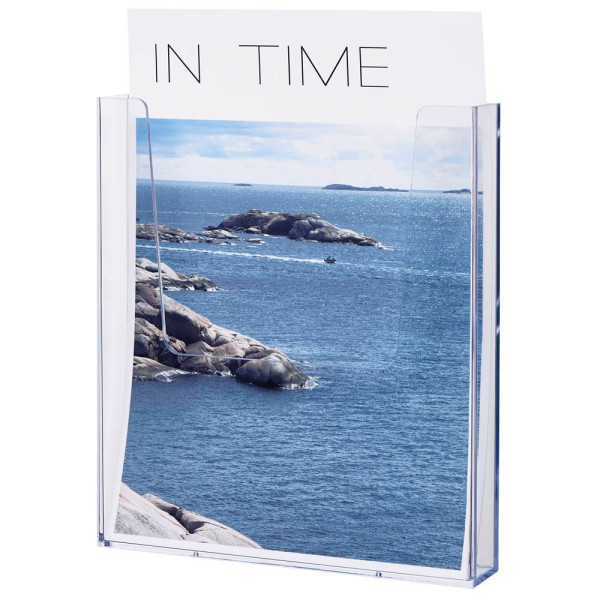 4012086014853 - Prospekthalter the help the help wall 232 x 25 x 41 cm (b x h x t) din A4 Polystyrol glasklar 1 Fach - Helit