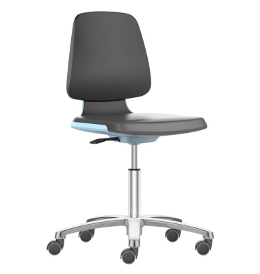 Arbeitsstuhl Labsit blau/schwarz Kunstleder Kunststoff 9123-MG01