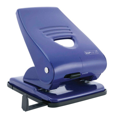 Registraturlocher 835 blau bis 4mm 40 Blatt mit Anschlagschiene