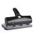 Doppellocher Alu-40 schwarz bis 4mm 40 Blatt mit Anschlagschiene