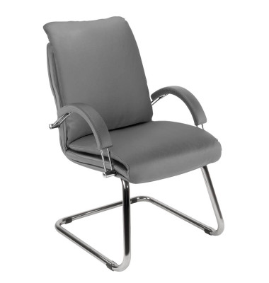NOWY STYL Nadir Steel Besucherstuhl grau Kunstleder NOWY STYL Nadir Steel Besucherstuhl grau Kunstleder