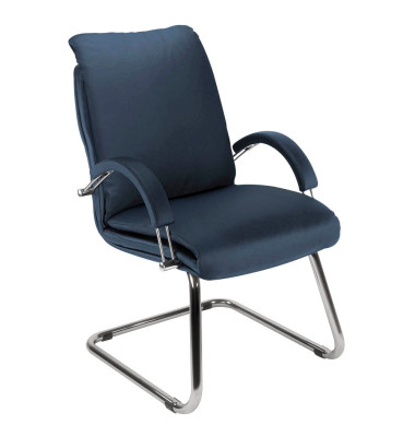 NOWY STYL Nadir Steel Besucherstuhl blau Kunstleder NOWY STYL Nadir Steel Besucherstuhl blau Kunstleder