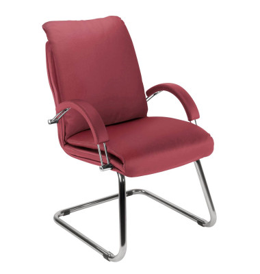 NOWY STYL Nadir Steel Besucherstuhl rot Kunstleder NOWY STYL Nadir Steel Besucherstuhl rot Kunstleder