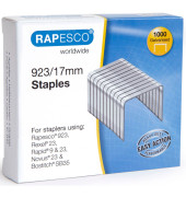 Heftklammern 923 23/17, 1240, Stahldraht verzinkt, Heftleistung 2-140 Blatt