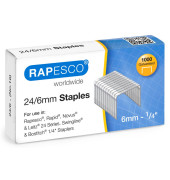 Heftklammern 24/6, S24607Z3, Stahldraht verzinkt, Heftleistung 2-30 Blatt