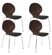 Cafe VI Besucherstühle wenge