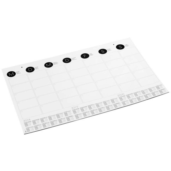 Sigel Schreibunterlage / Wandkalender 59,5x41cm mit Kalendarium schwar