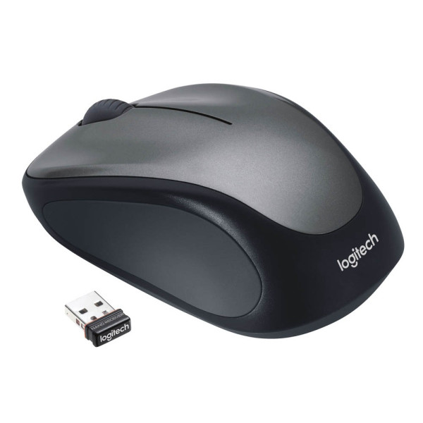 logitech PC-Maus Wireless Mouse 910-002201, Bürobedarf Laser, Thüringen Funk, grau kabellos, Tasten, - M235 Unifying-Funktion, 3 USB