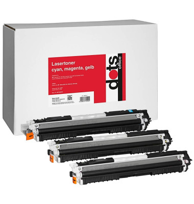 dots cyan, magenta, gelb Toner ersetzt HP 3x 126A